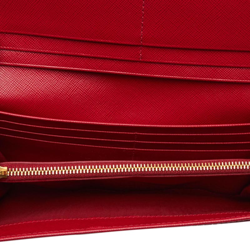 

Prada Pink Saffiano Leather Long Wallet