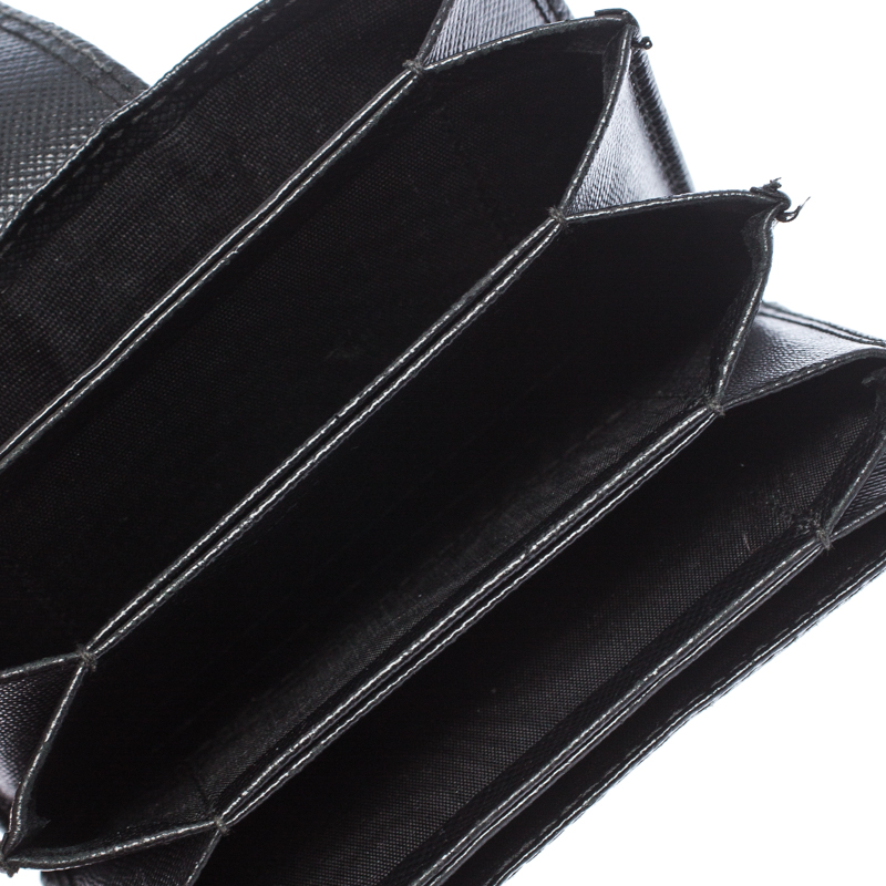 

Prada Black Saffiano Leather Card Holder