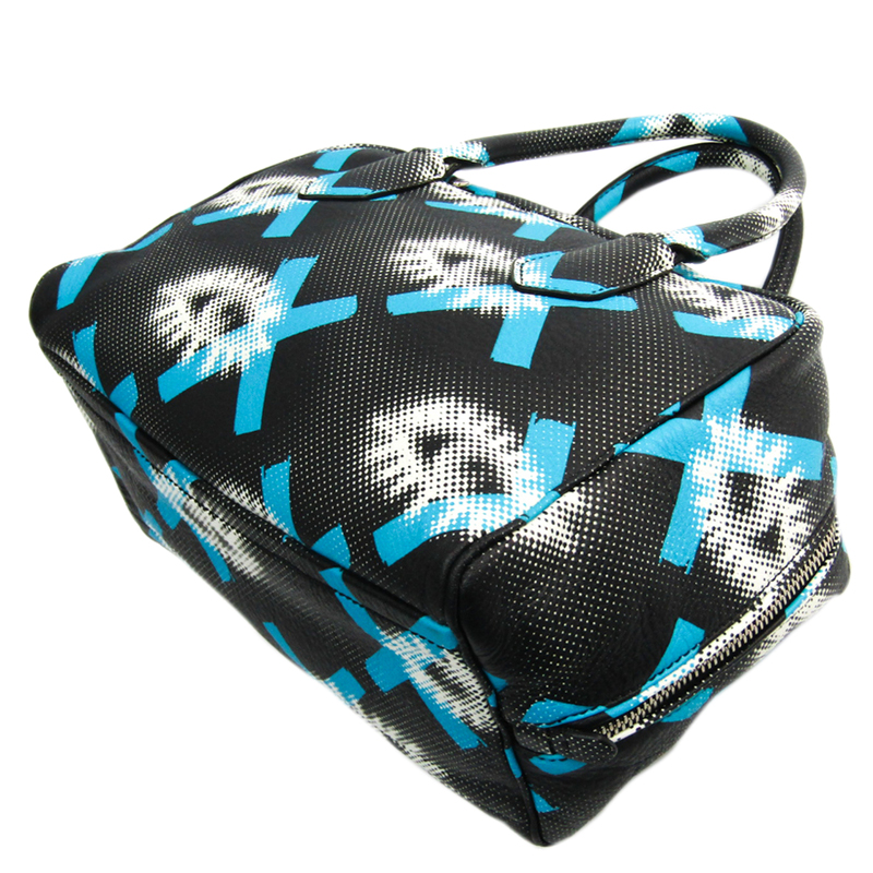 

Prada Blue/Black Leather Inside Bag