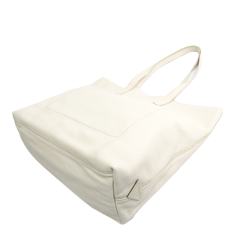 

Prada Talco Leather Tote, White