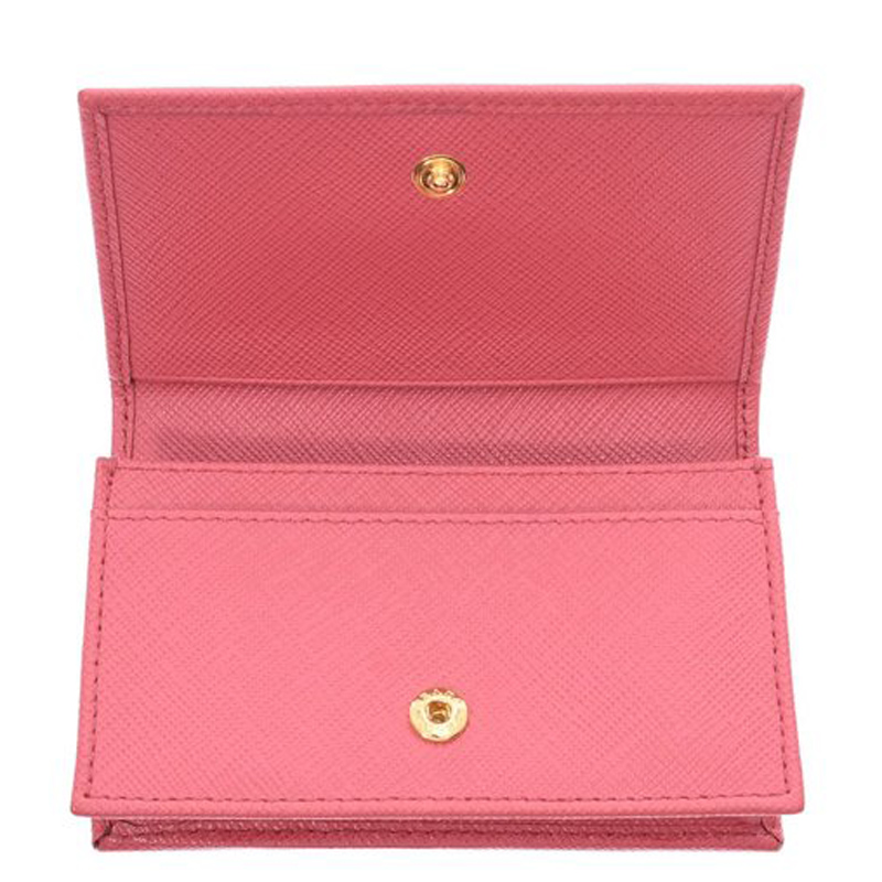 

Prada Pink Saffiano Leather Card Case