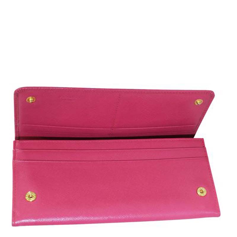 

Prada Pink Saffiano Leather Wallet