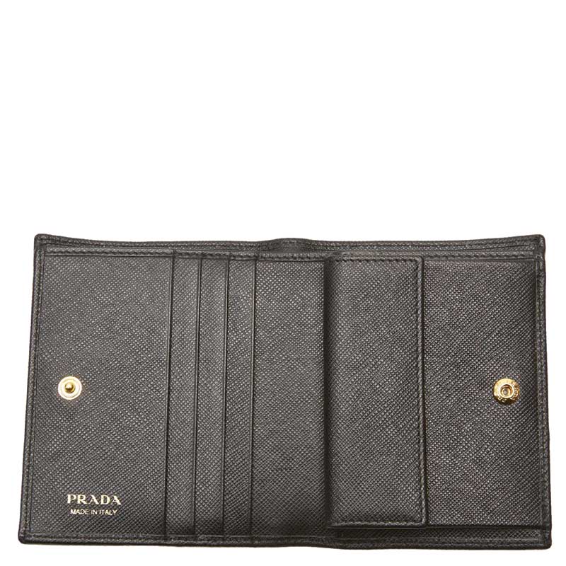 

Prada Black Saffiano Leather Bi-fold Wallet