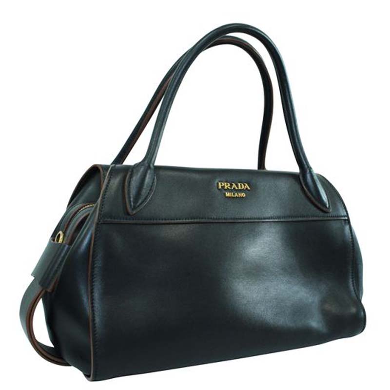 

Prada Black Leather  City Bag