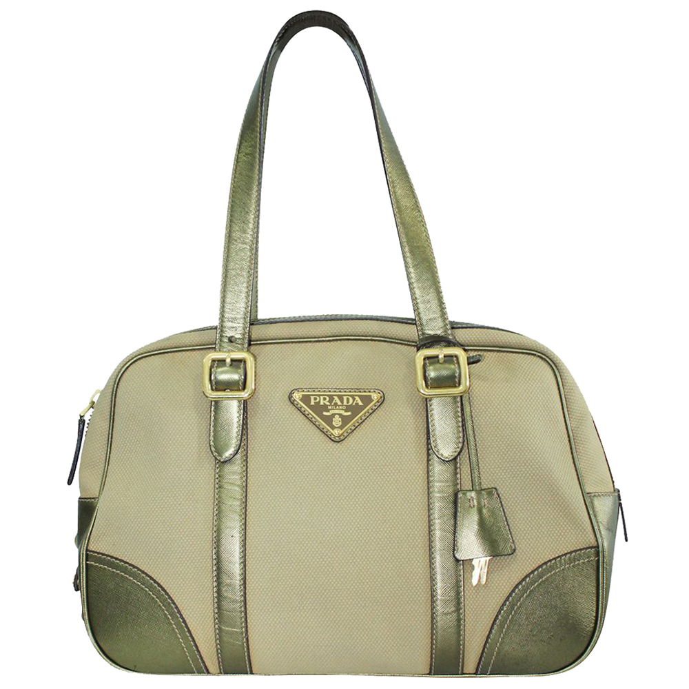 saffiano leather shoulder bag prada