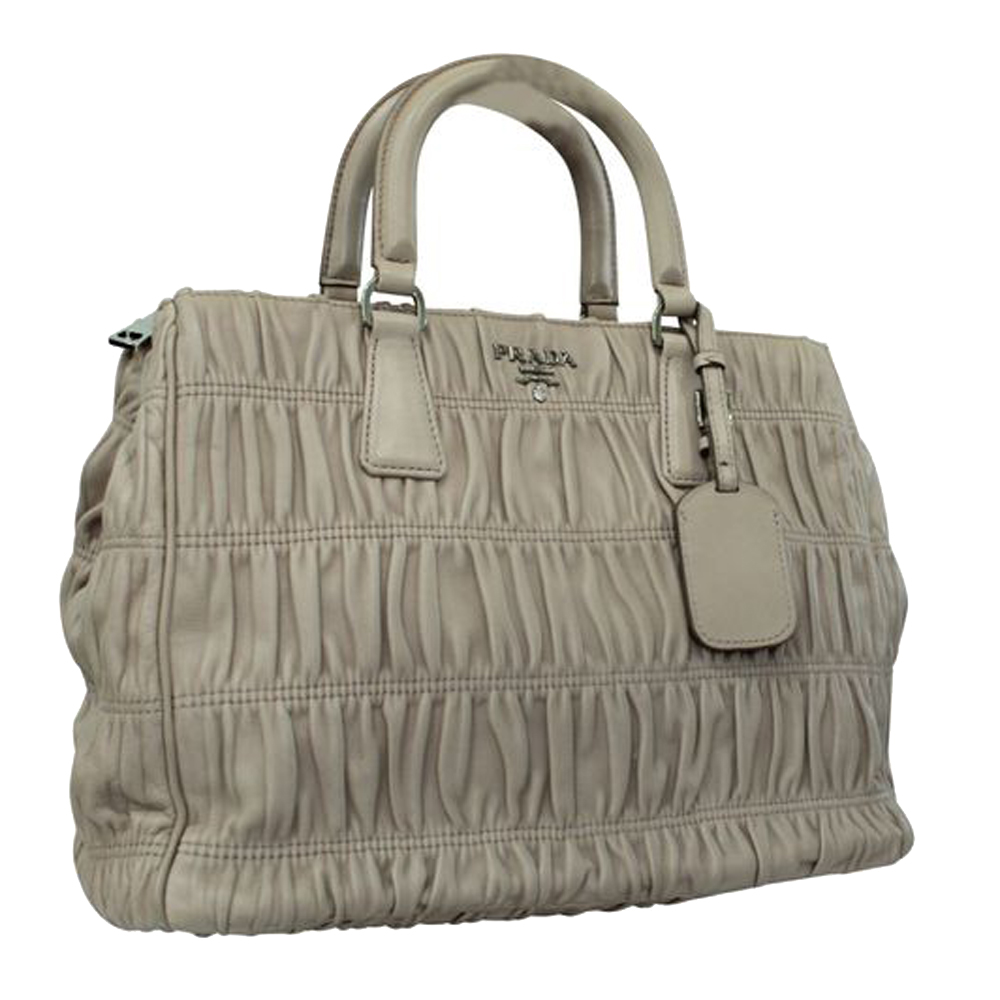 

Prada Beige Nappa Leather Gaufr÷ Tote Bag