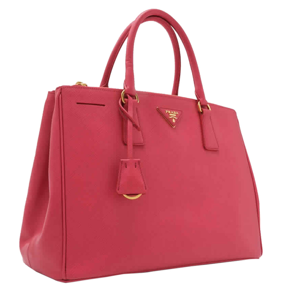 

Prada Pink Saffiano Leather Galleria Satchel