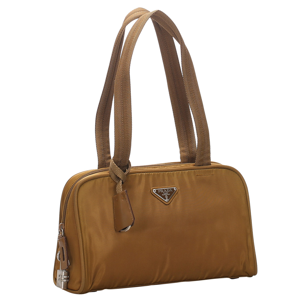 

Prada Brown Canvas Tessuto Shoulder Bag