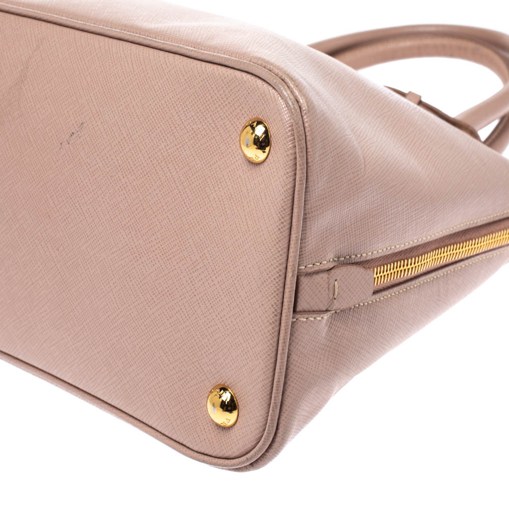 Prada Medium Saffiano Lux Promenade Tote - Pink Handle Bags, Handbags -  PRA853140