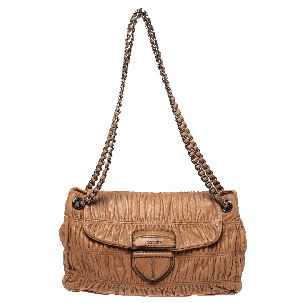 prada nappa gaufre shoulder bag