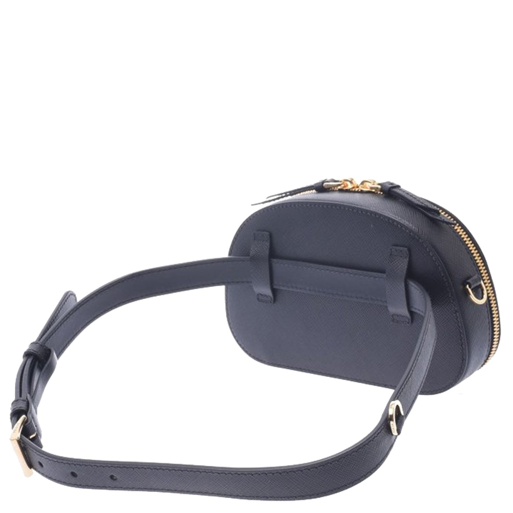 

Prada Black Saffiano Leather Odette Belt Bag