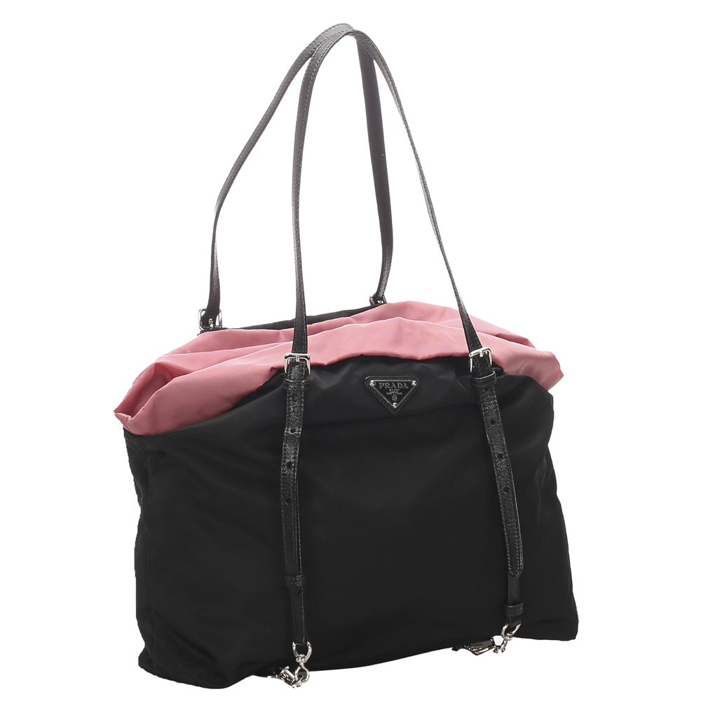 

Prada Black Tessuto Nylon Tote Bag