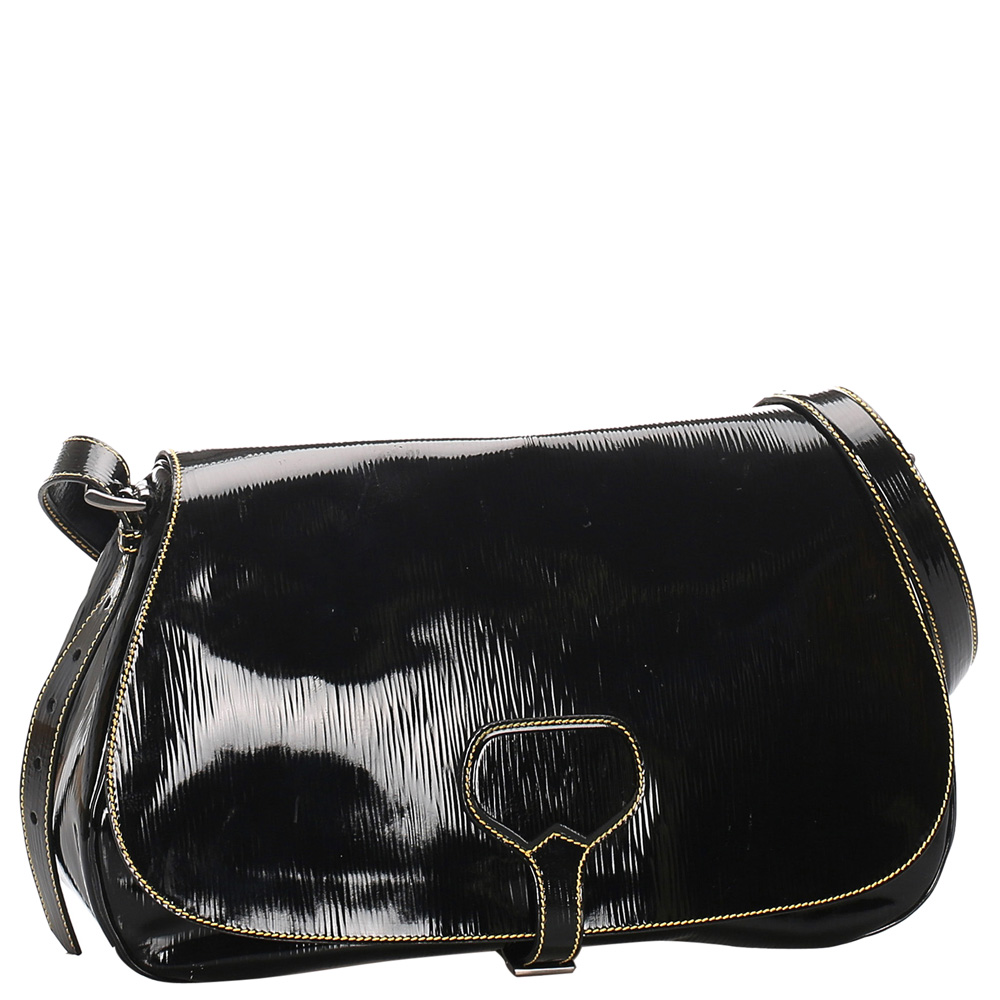 

Prada Black Patent Leather Shoulder Bag
