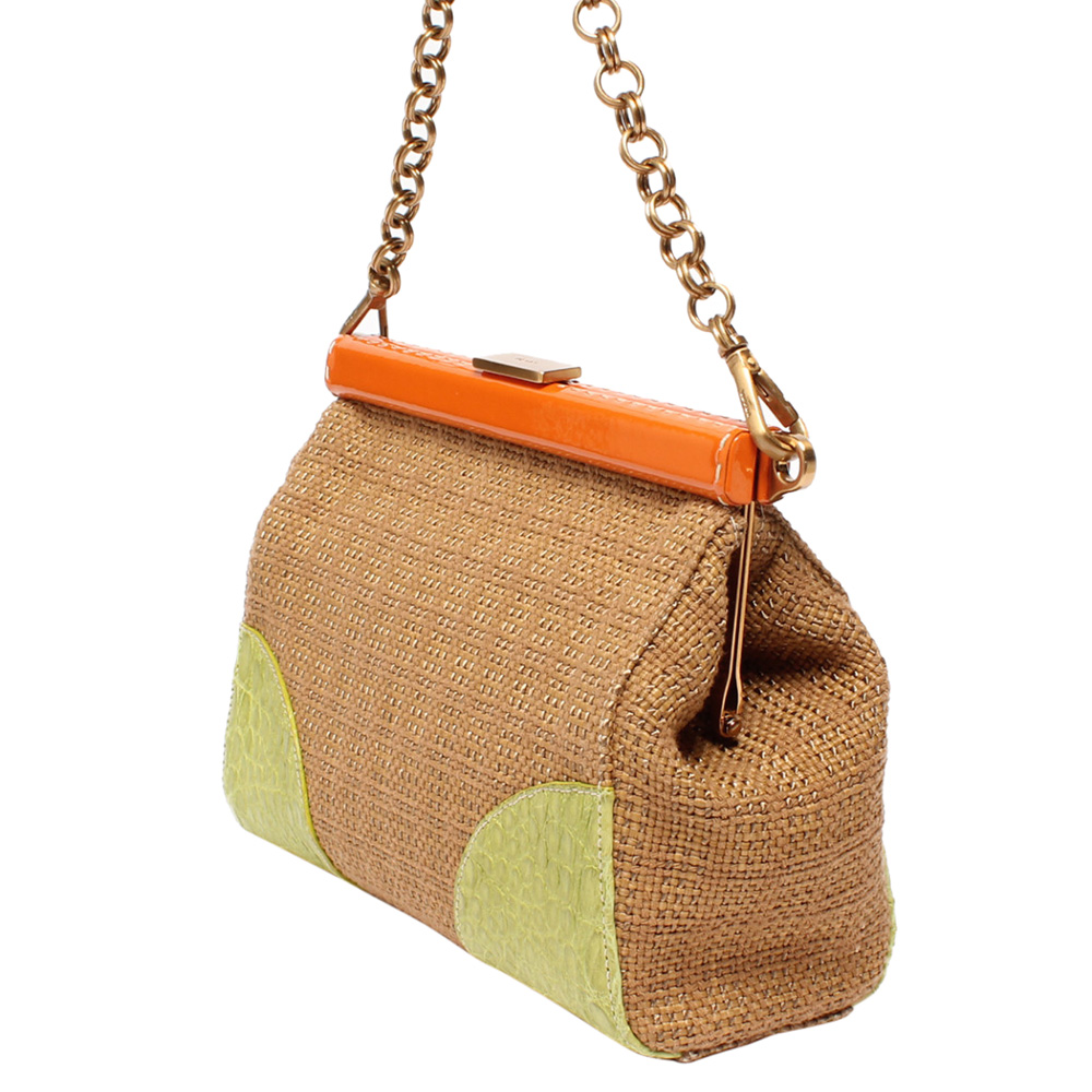 

Prada Brown Canvas Shoulder Bag