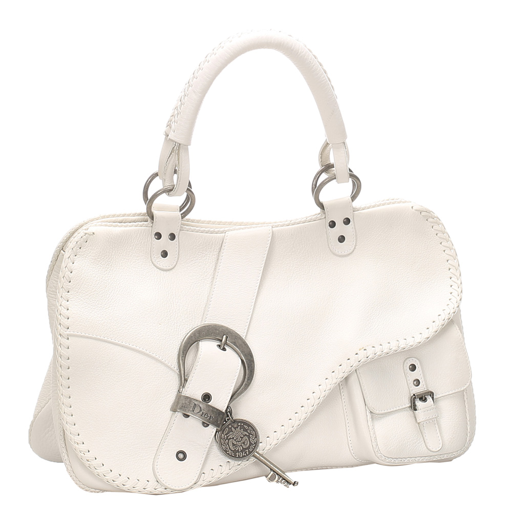 

Dior Pink Saffiano Leather Lux Promenade Medium Satchel