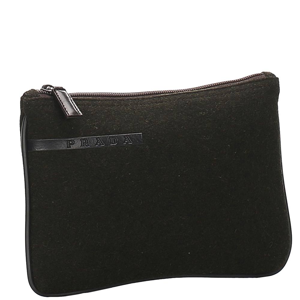 

Prada Black Canvas Clutch Bag