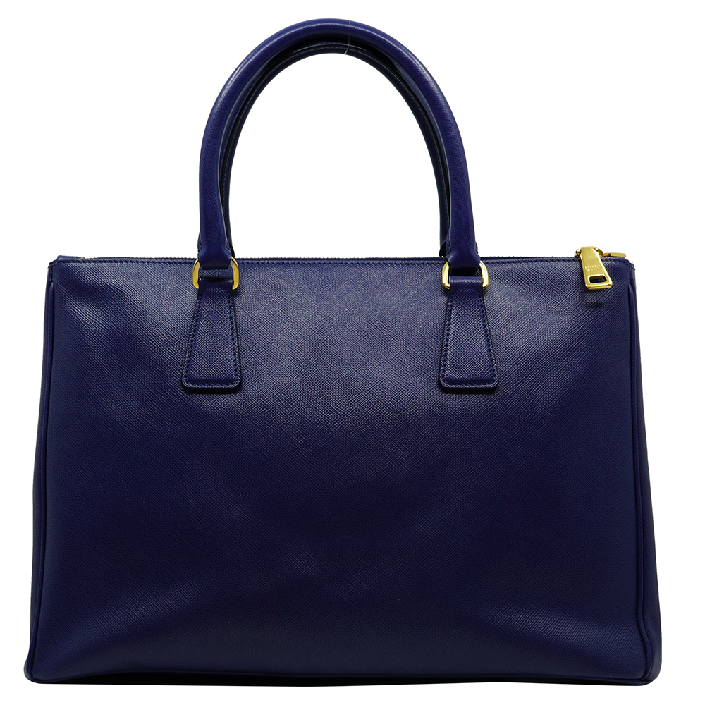 

Prada Blue Saffiano Lux Leather Tote Bag