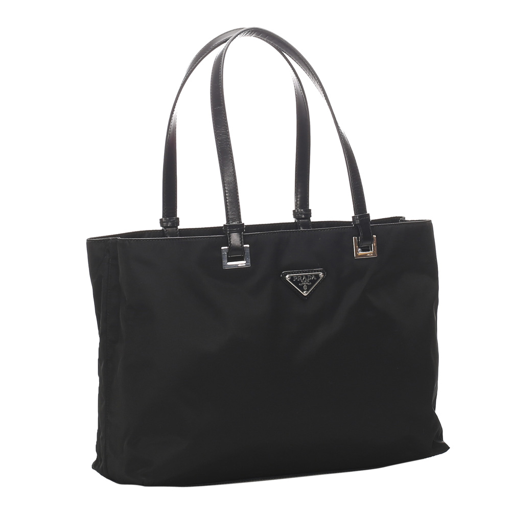 

Prada Black Nylon Tessuto Tote Bag