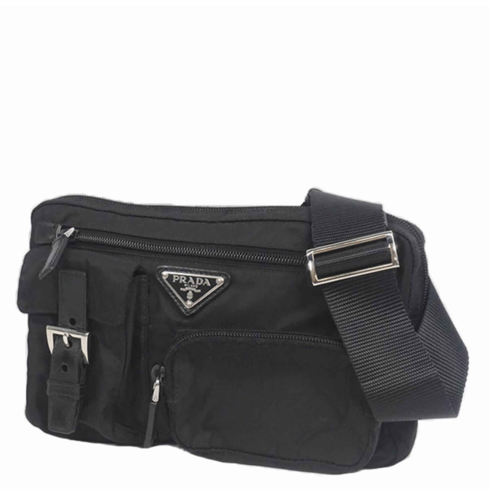 

Prada Black Nylon Tessuto Belt Bag