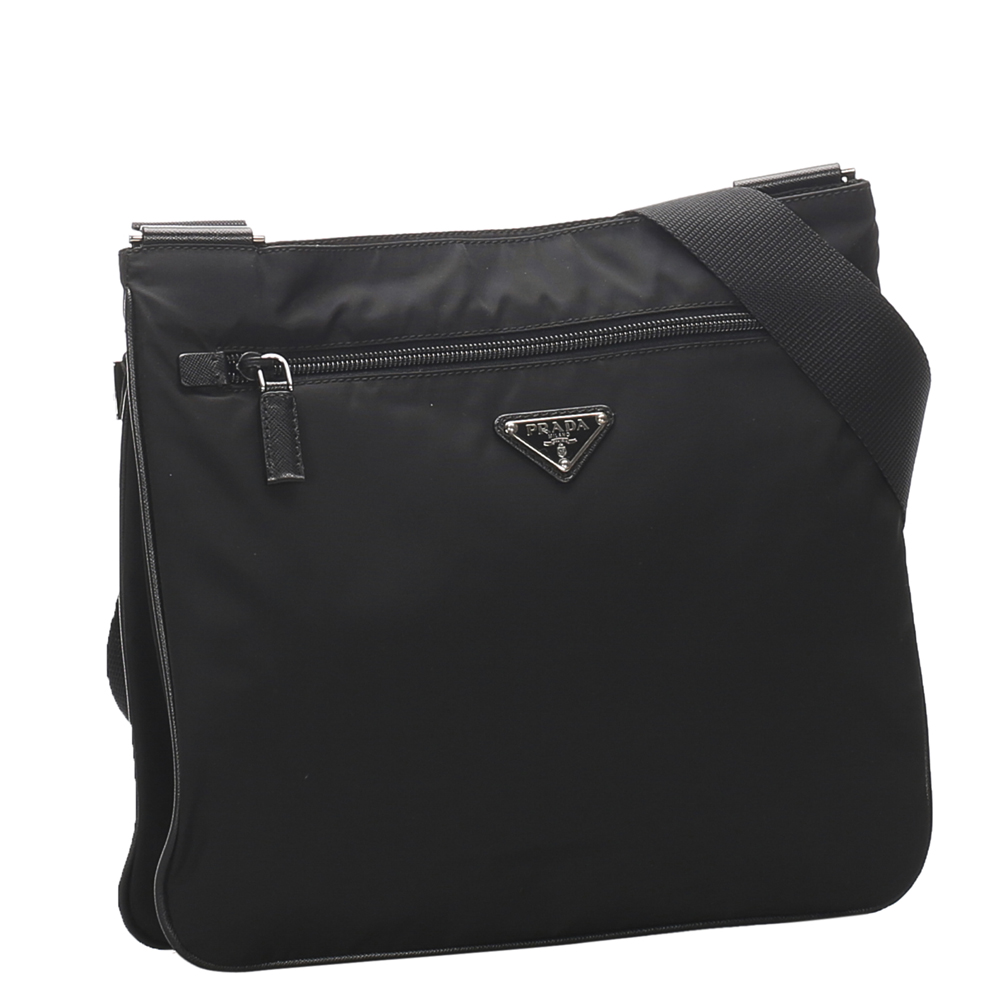 

Prada Black Nylon Tessuto Crossbody Bag