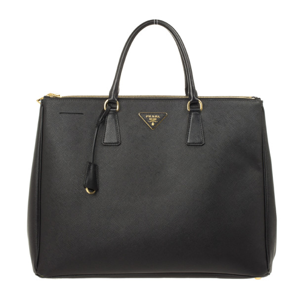 Pre Owned Prada Saffiano Lux Doublezip Tote bag
