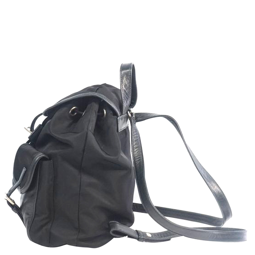 

Prada Black Tessuto Nylon Drawstring Backpack