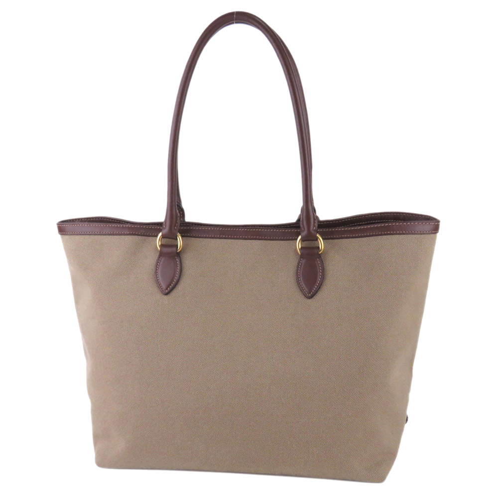 

Prada Brown Canapa Canvas Tote Bag, Beige