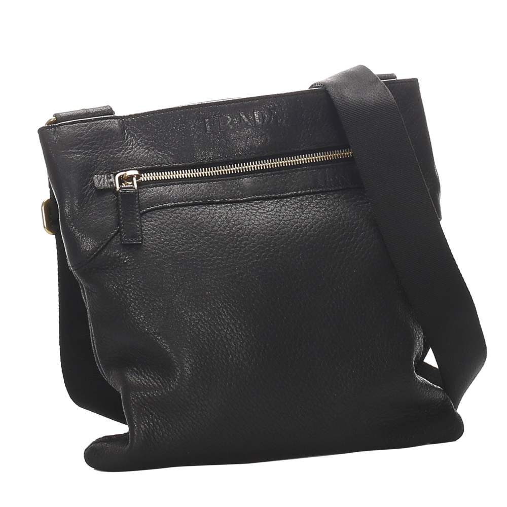 

Prada Black Leather Crossbody Bag