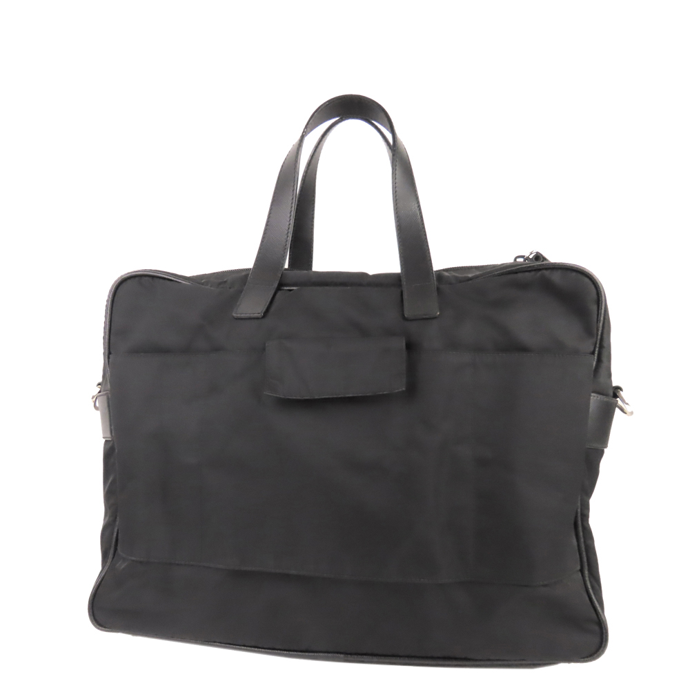 

Prada Black Nylon Tessuto Business Bag