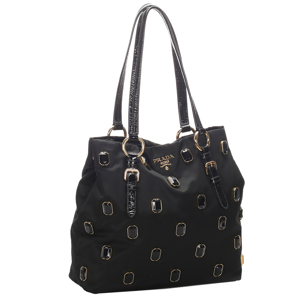 

Prada Black Nylon Tessuto Tote Bag