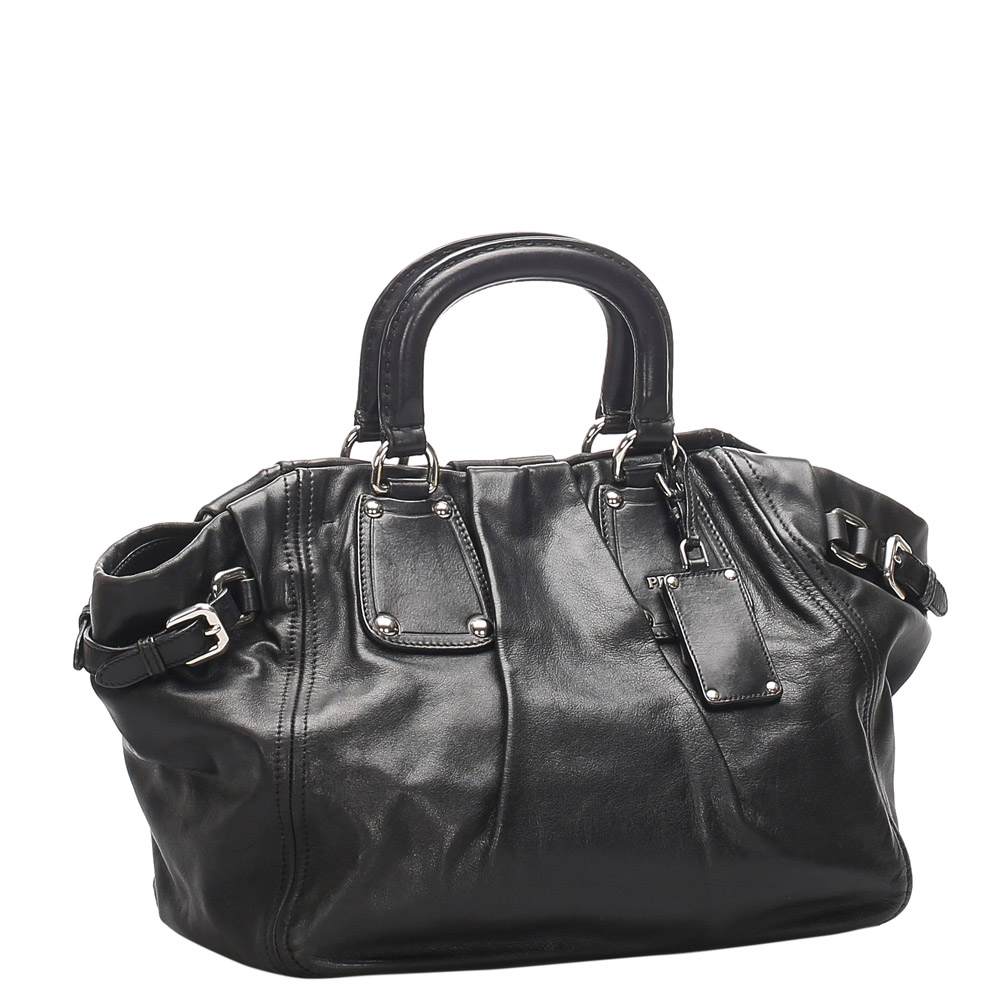 

Prada Black Leather Tote Bag