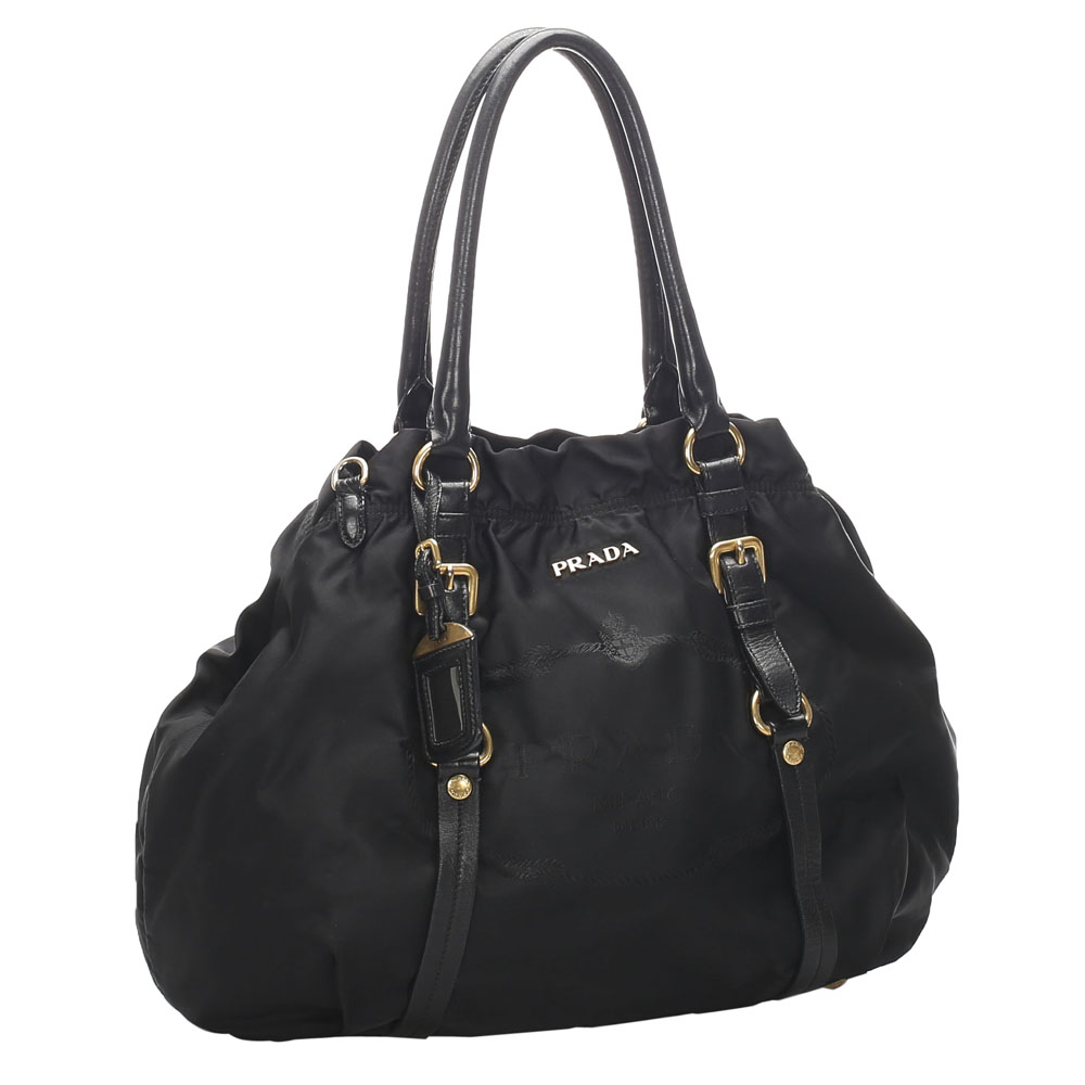 

Prada Black Nylon Tessuto Tote Bag