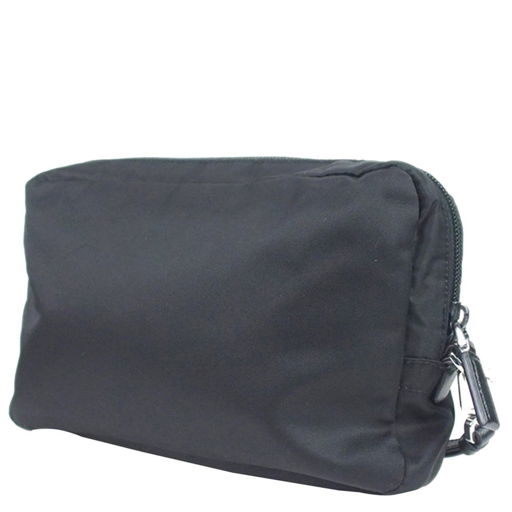 

Prada Black Tessuto Nylon Clutch Bag
