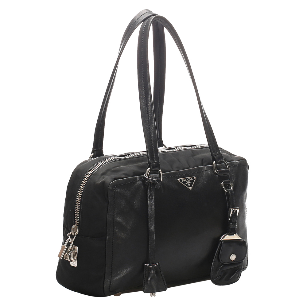 

Prada Black Leather Shoulder Bag