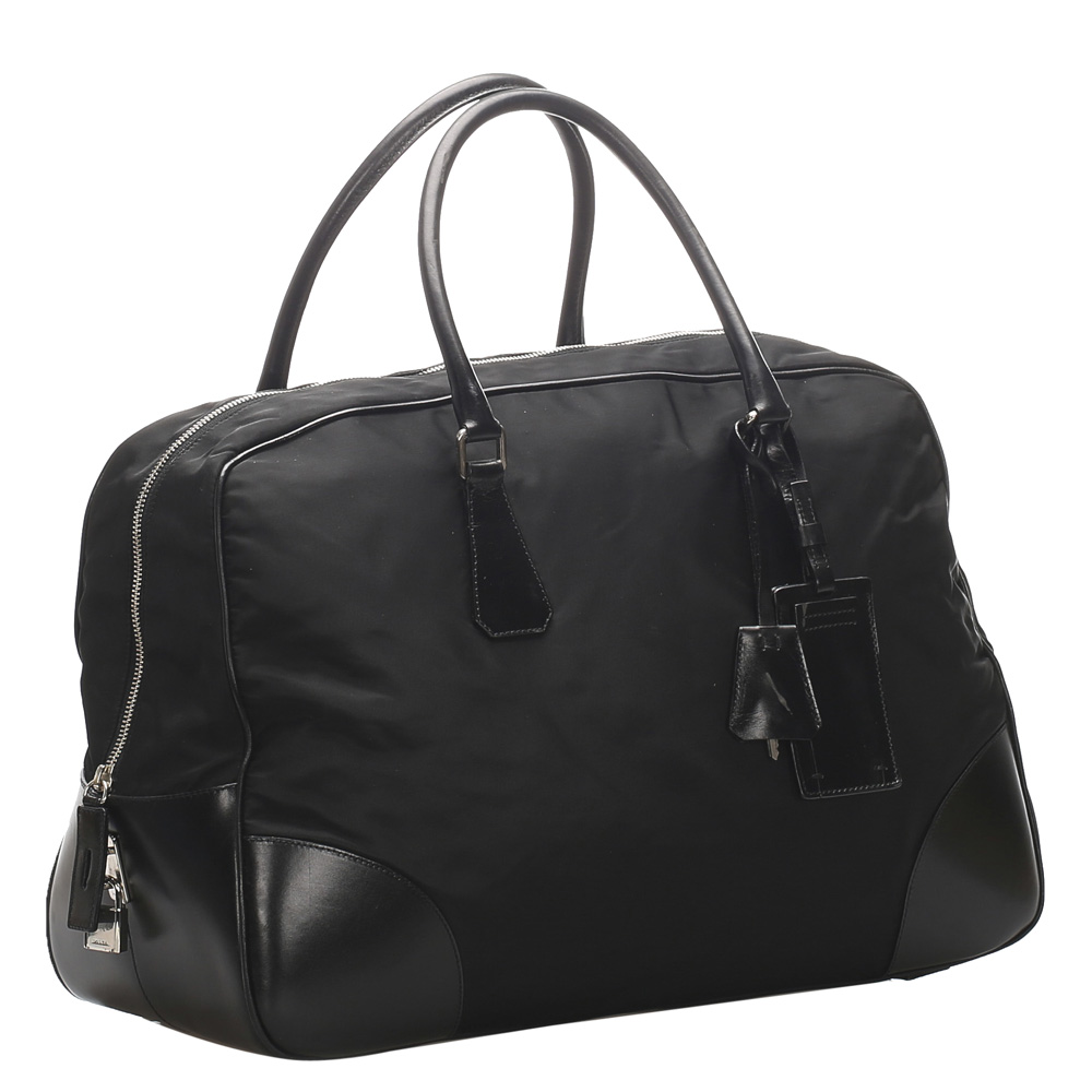 

Prada Black Nylon Tessuto Travel Bag