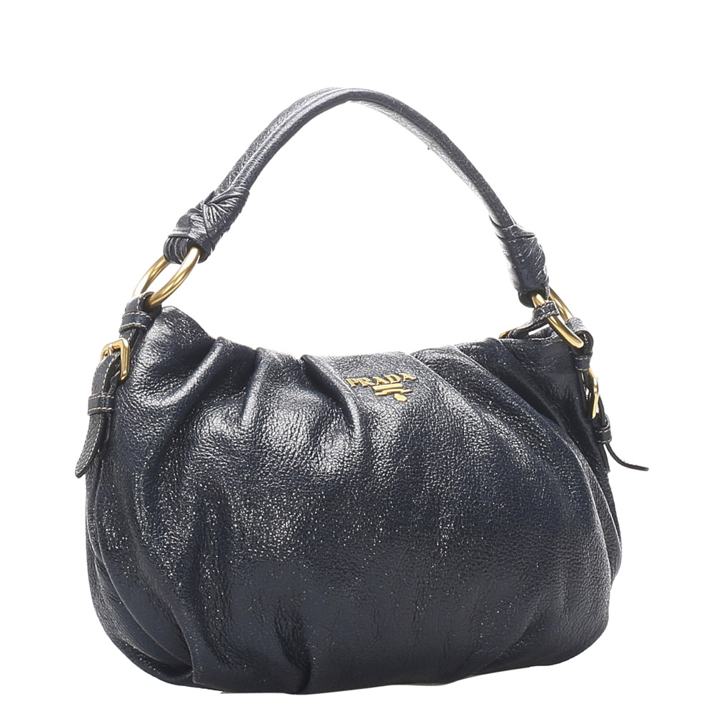 

Prada Blue Patent Leather Shoulder Bag