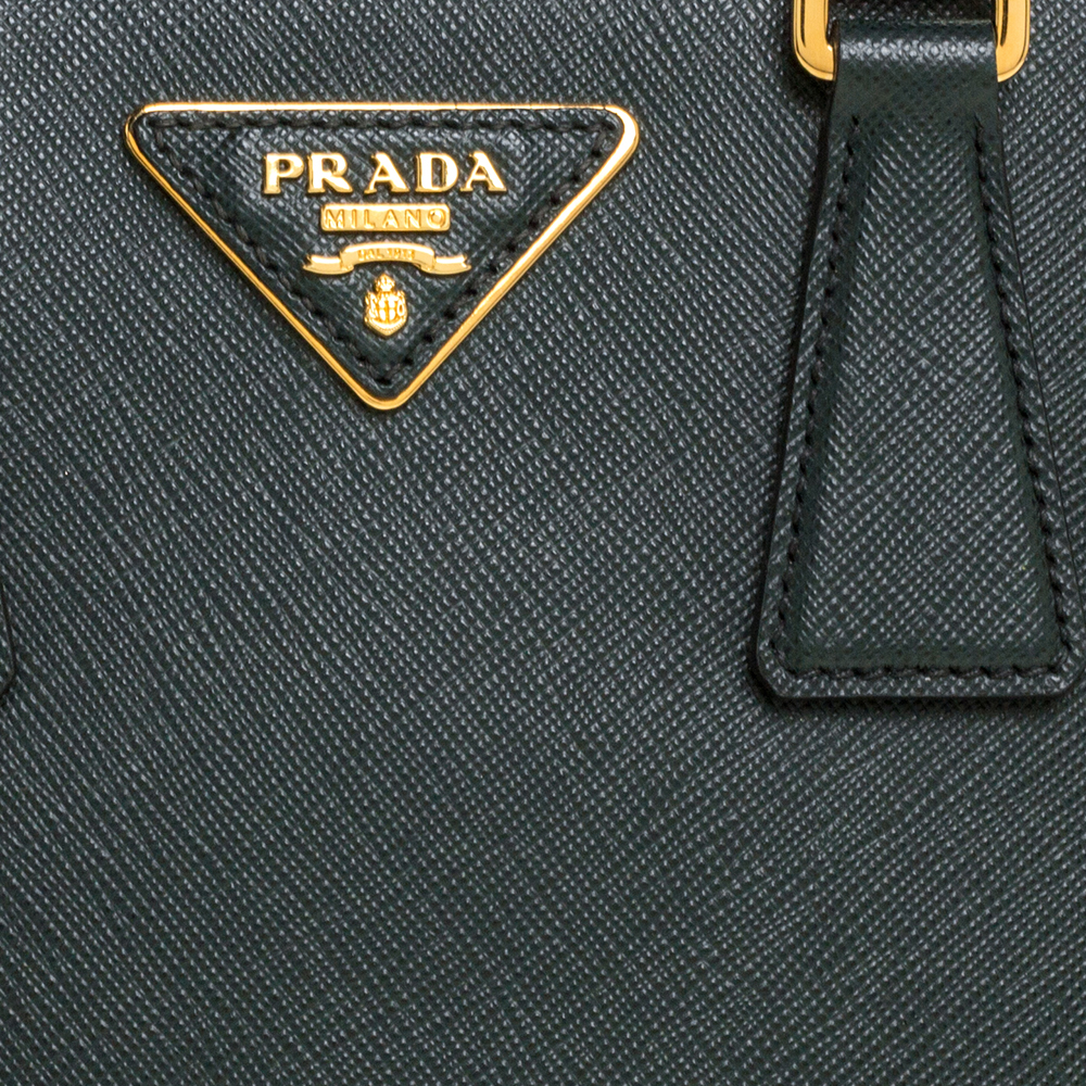 Prada Large Saffiano Lux Promenade Bag - Green Handle Bags, Handbags -  PRA357931