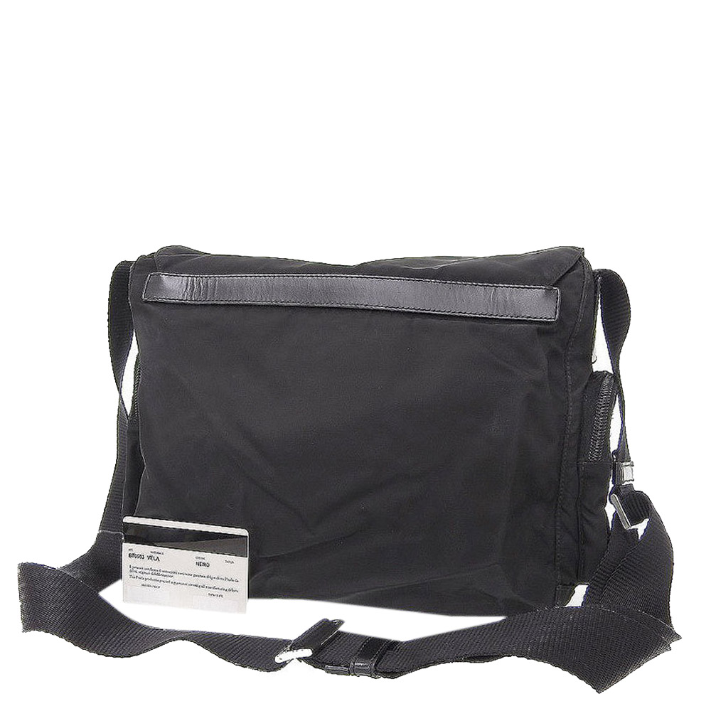 

Prada Black Nylon Tessuto Shoulder Bag