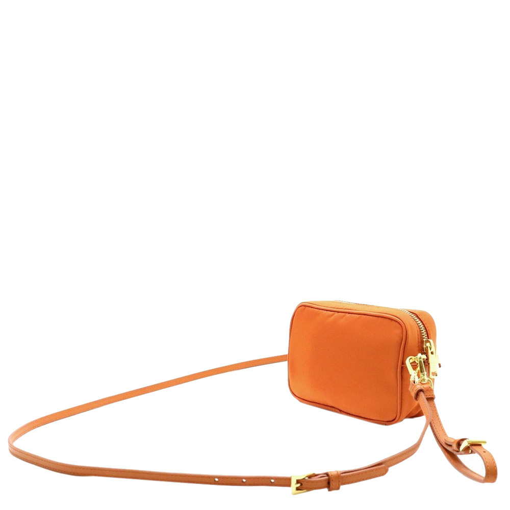 

Prada Orange Nylon Shoulder Bag