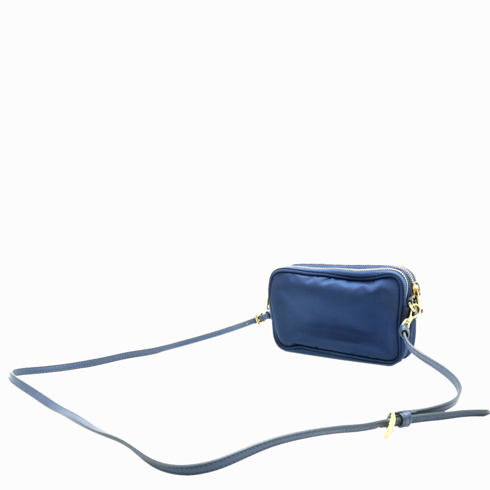 

Prada Blue Nylon Camera Shoulder Bag