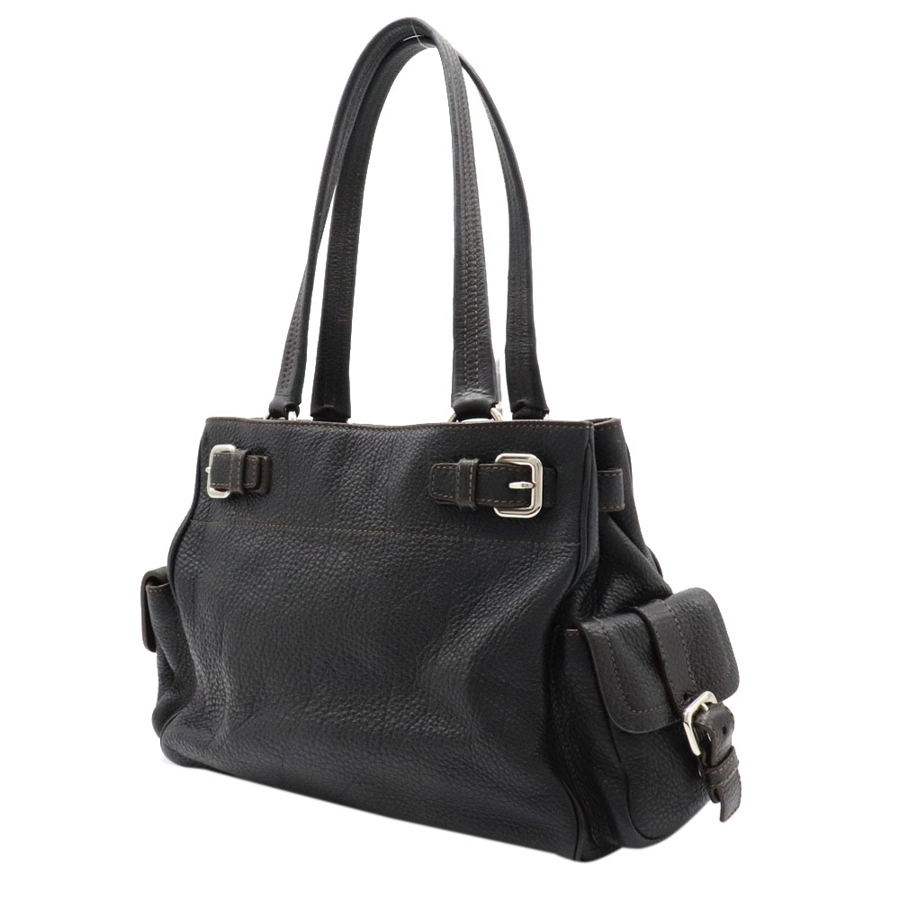 

Prada Black Leather Shoulder Bag