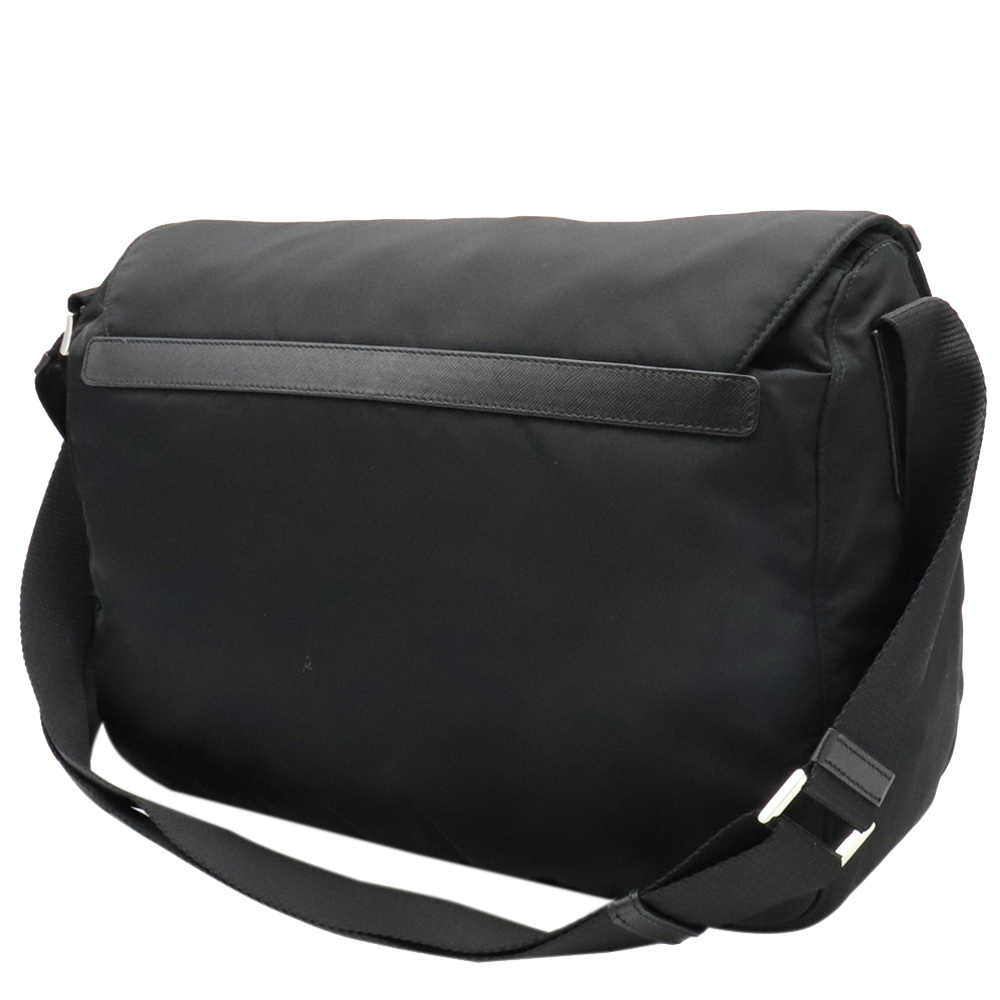 

Prada Black Nylon Vela Messenger Bag