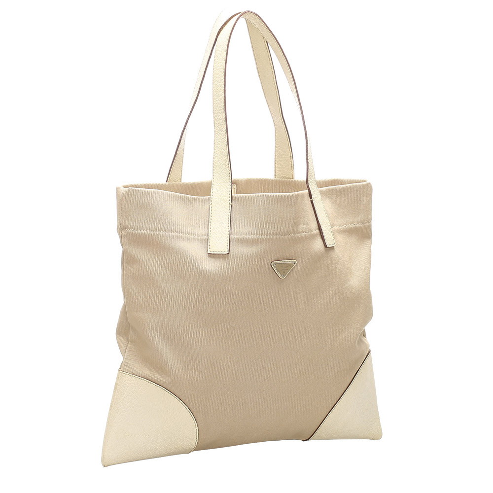 

Prada Beige Canvas Tote