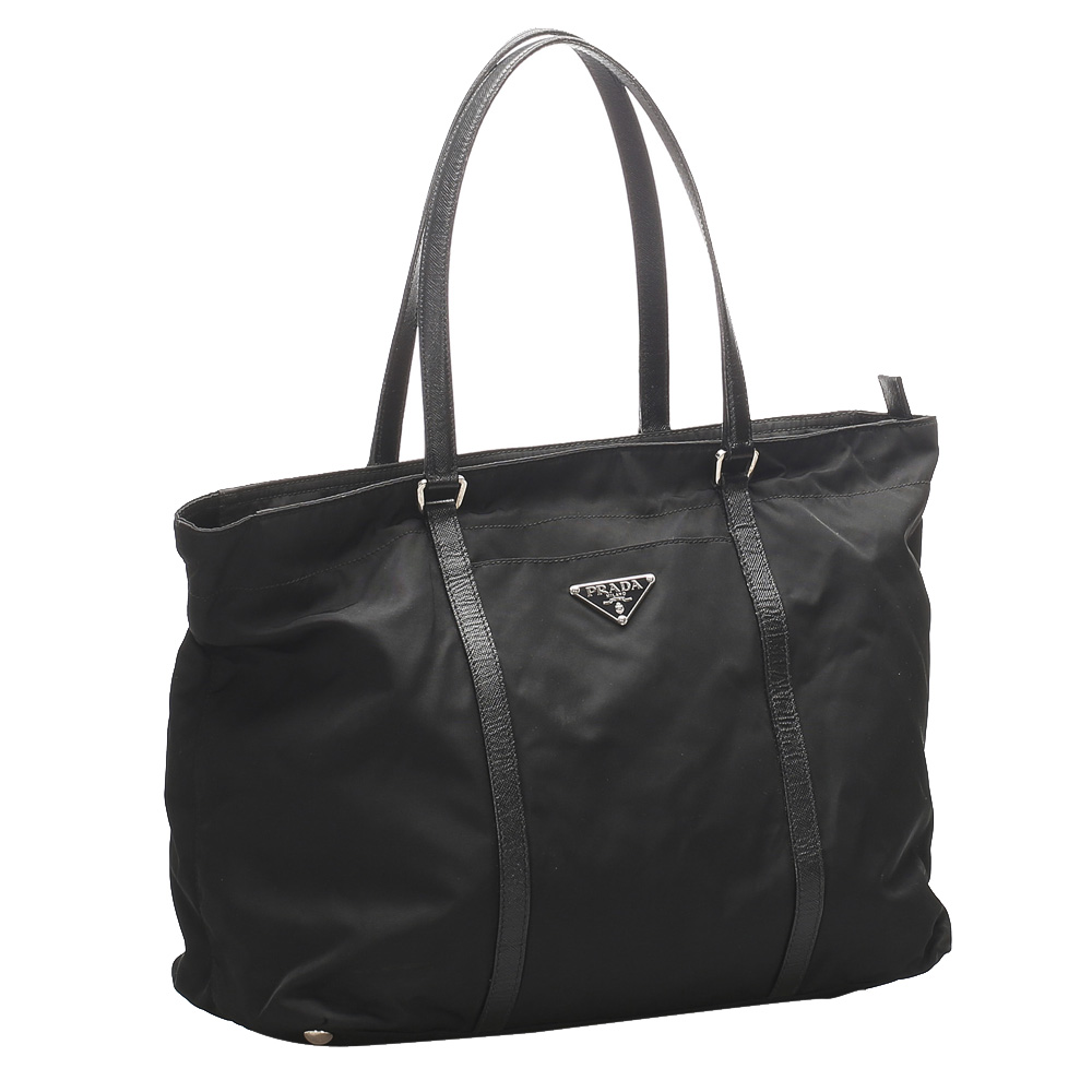 

Prada Black Nylon Tessuto Tote Bag