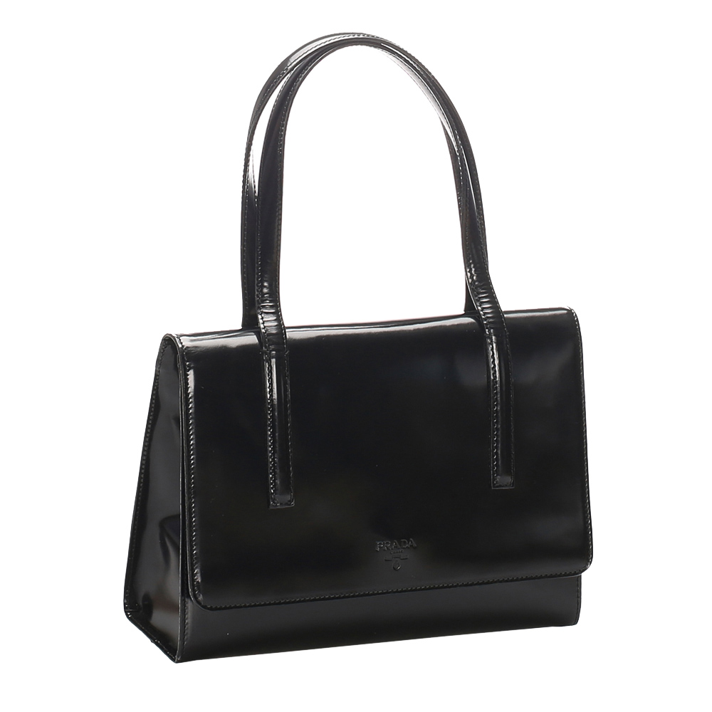 

Prada Black Patent Leather Shoulder Bags