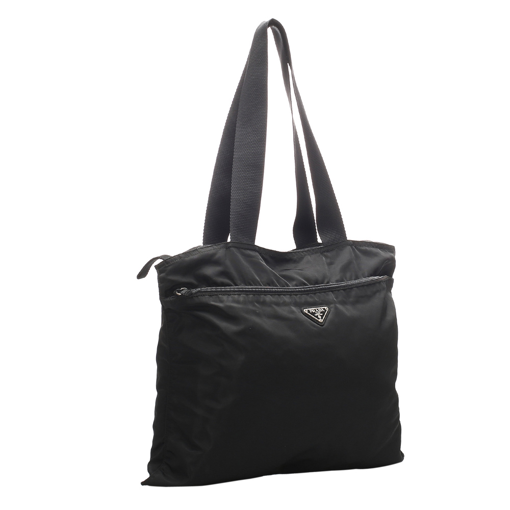 

Prada Black Nylon Tessuto Tote Bag