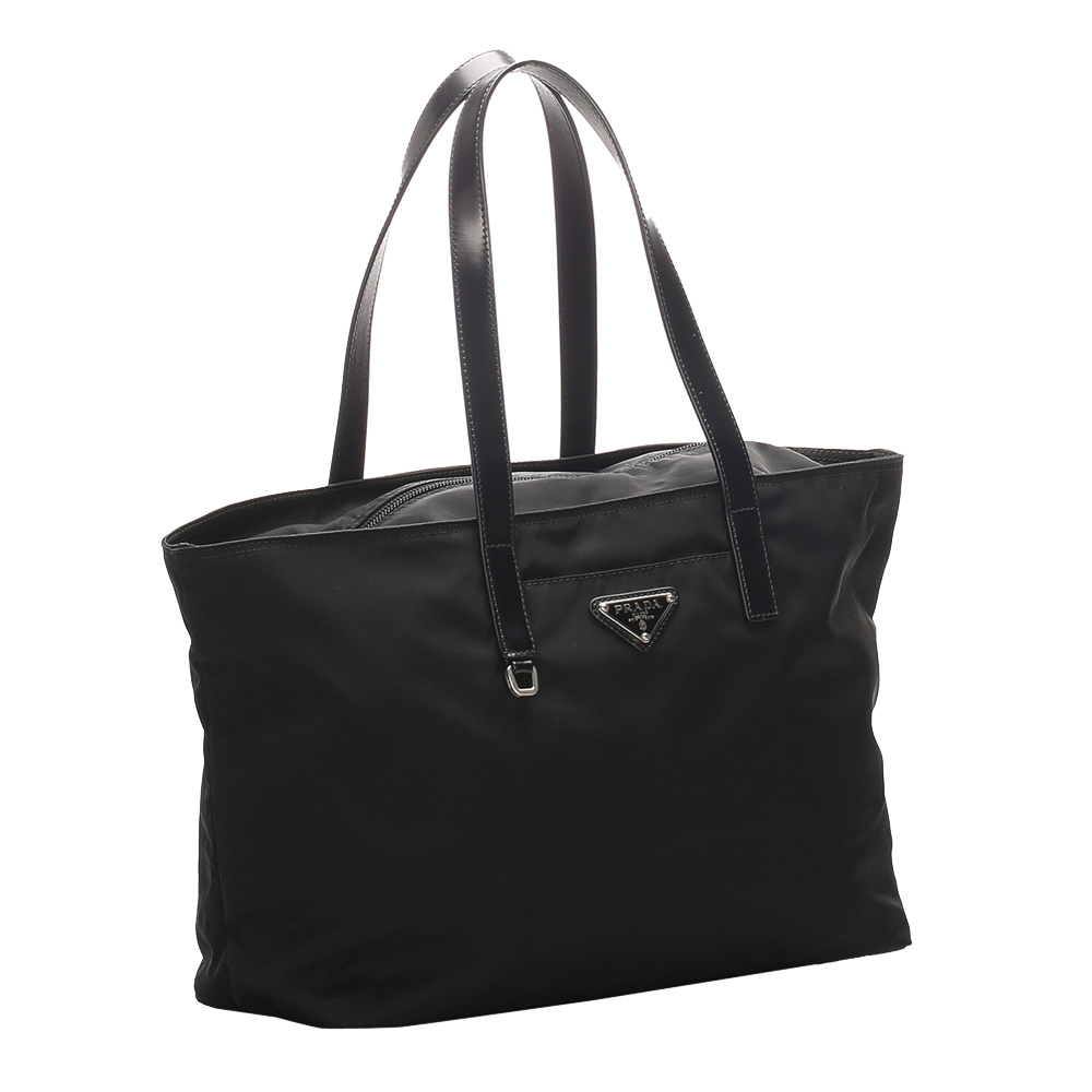 

Prada Black Nylon Tessuto Tote Bag