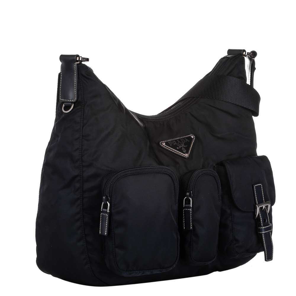 

Prada Black Nylon Tessuto Shoulder Bag