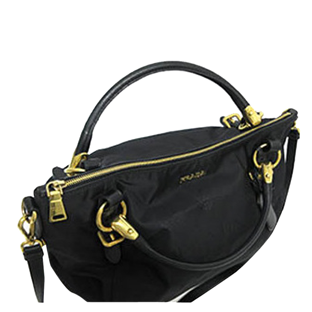 

Prada Black Canvas Satchel Bag
