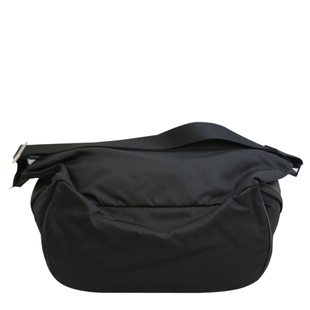 

Prada Black Leather Nylon Belt Bag